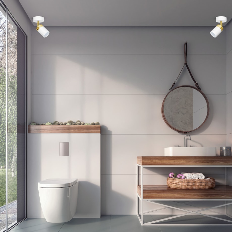 Kinkiet LAMPA ścienna JOKER MLP6128 Milagro regulowana OPRAWA metalowy reflektorek biały złoty