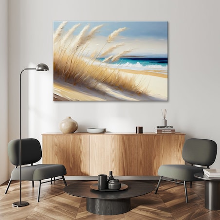 Feeby Obraz, Plaża morze wydmy 120x80 cm