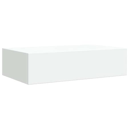 vidaXL Półka ścienna z szufladą, biała, 40 x 23,5 x 10 cm, MDF