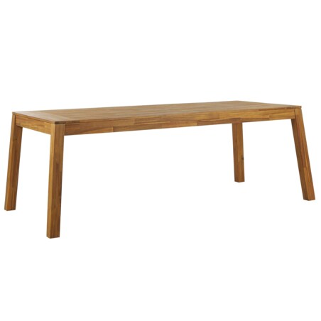 Zestaw ogrodowy akacjowy stół i krzesła jasne drewno LIVORNO