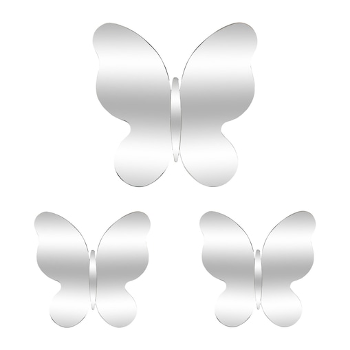 Lustro 3 szt. motyle 30x30x0,5 cm TRE FARFALLE