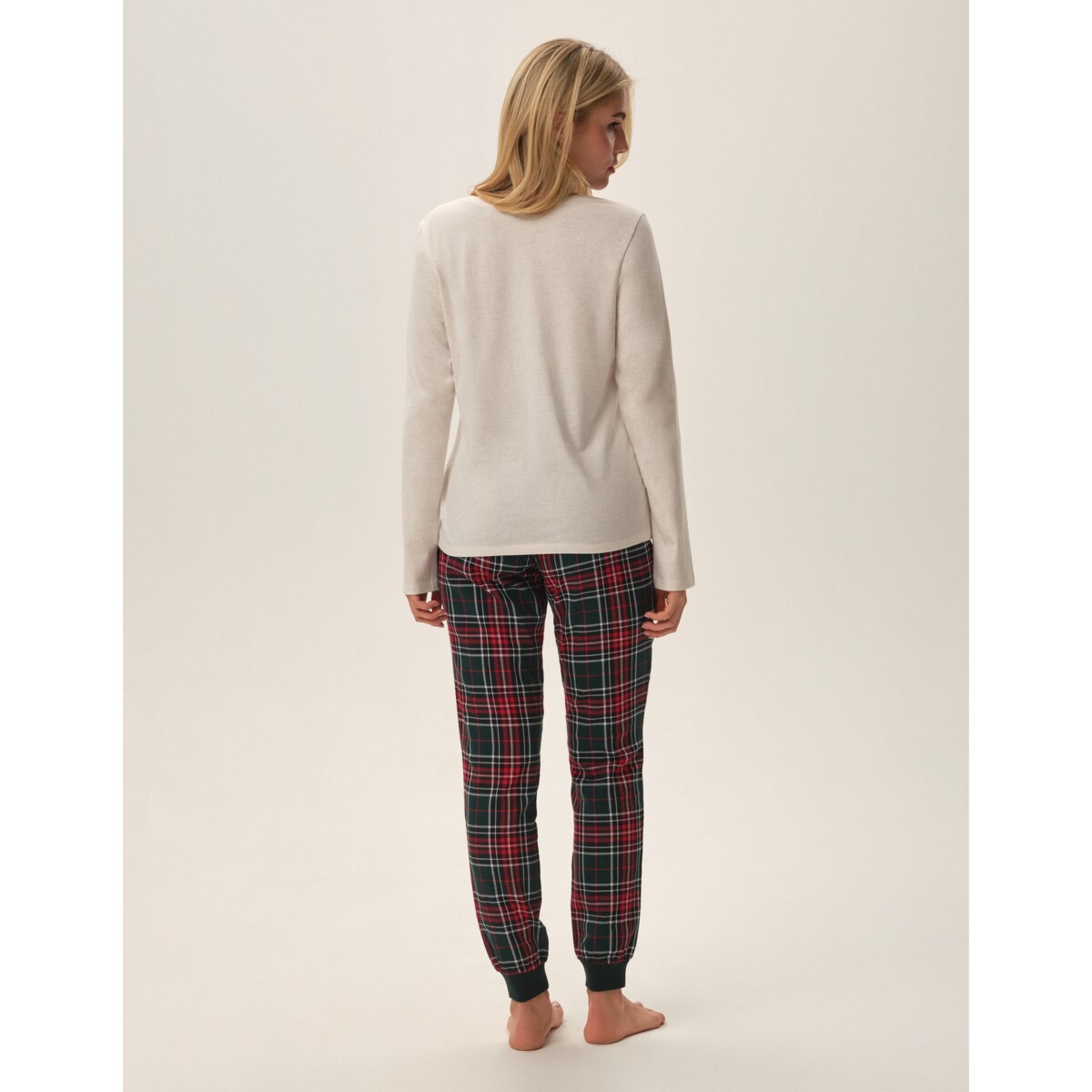 Piżama Florencia 41902-80X Beżowa Beżowy, XXL