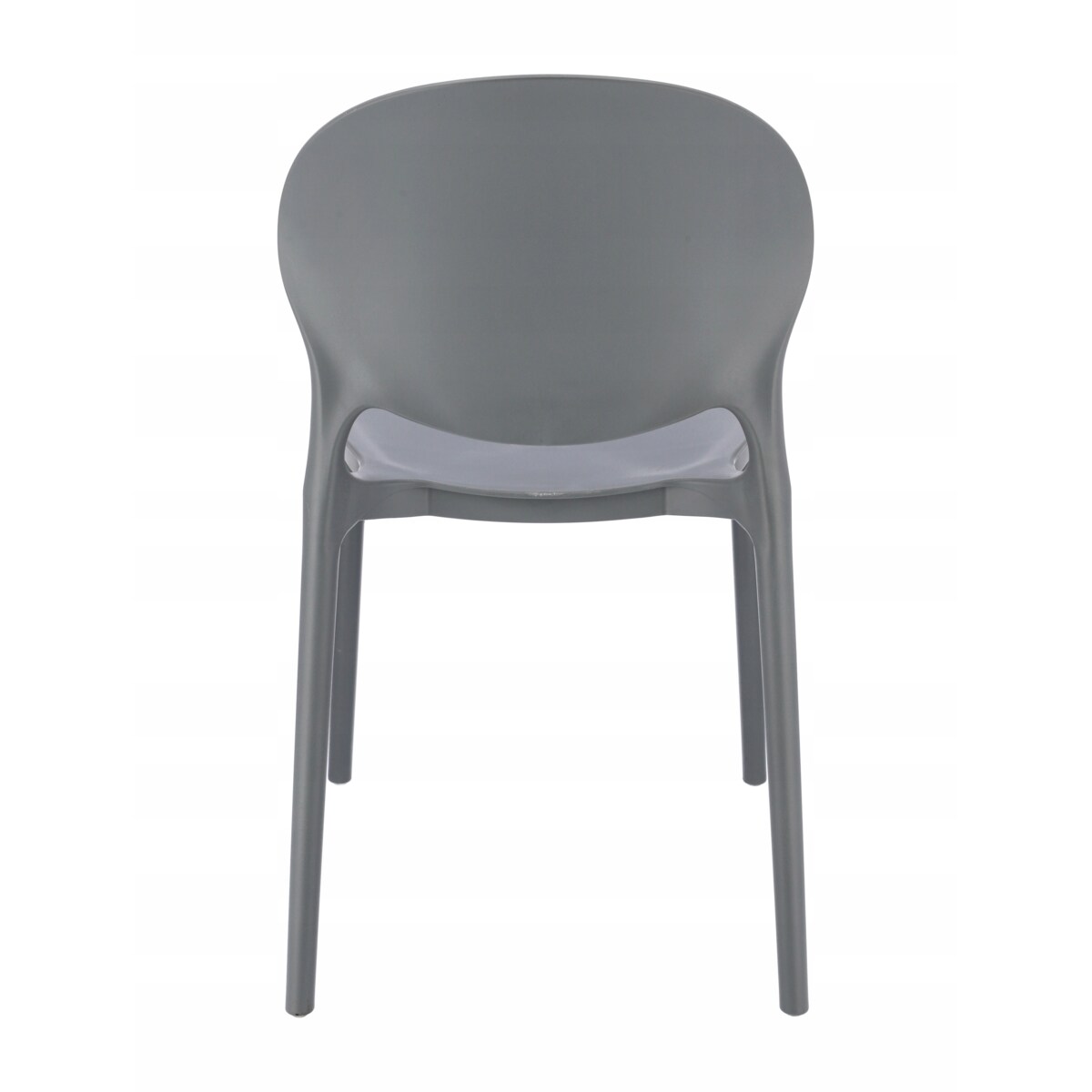 Krzesło ogrodowe plastikowe JUSTIN szare