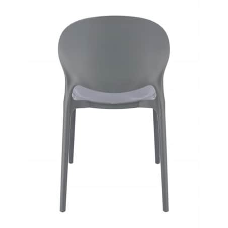Krzesło ogrodowe plastikowe JUSTIN szare