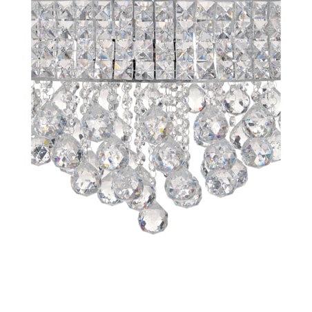 Żyrandol metalowy srebrny CEDEIRA