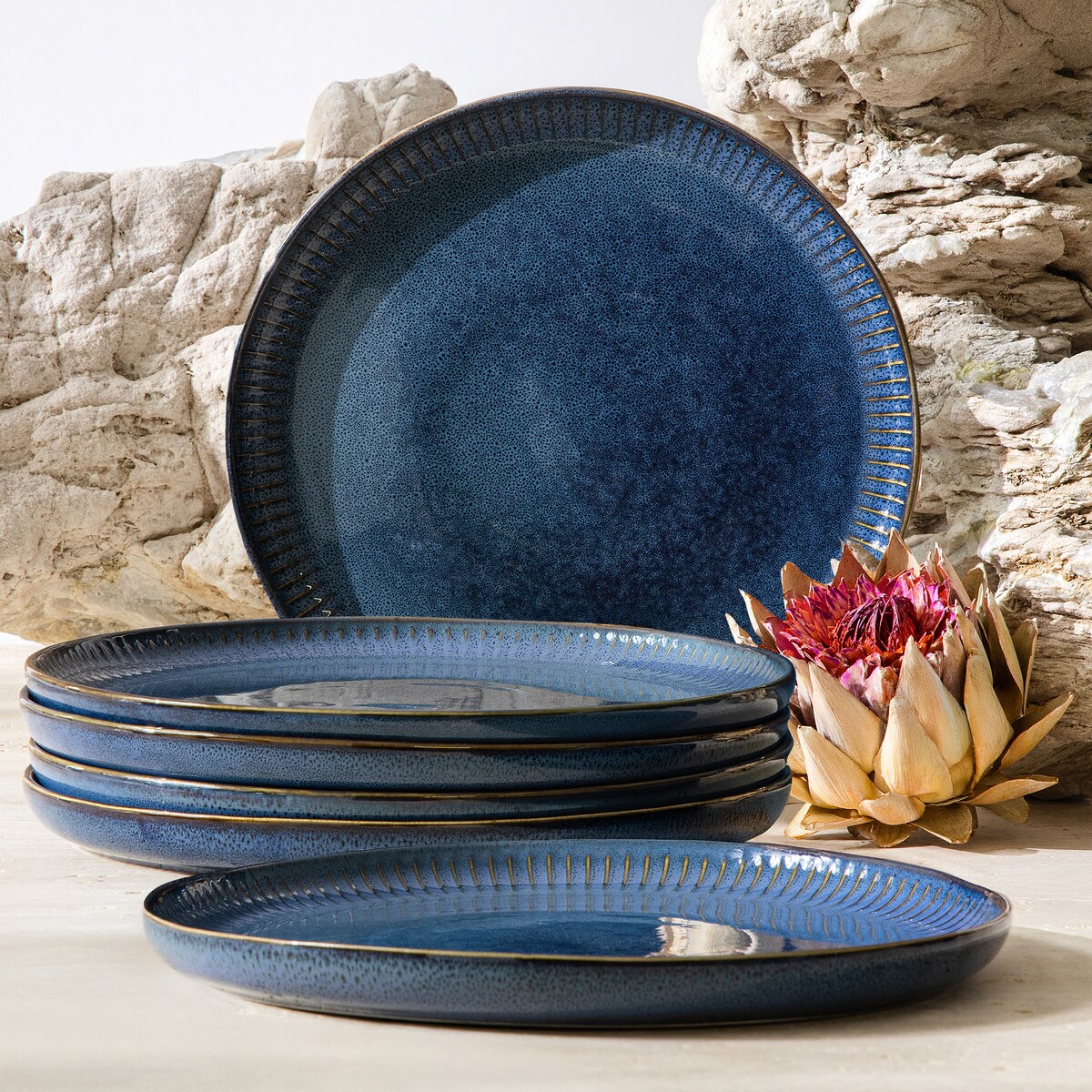 Konsimo AD STRIPES Talerz obiadowy 6 szt.