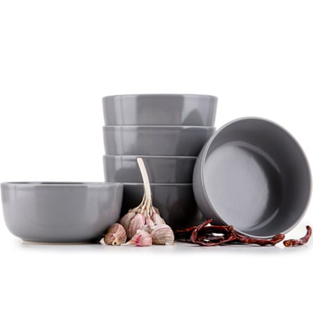 KONSIMO VICTO Zestaw misek dla 6 osób (6 elementów) szary
