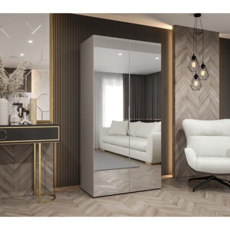 Szafa uchylna otwierana MARBELLA 3 100 wys. 202 cm Kaszmir + u. Kaszmir