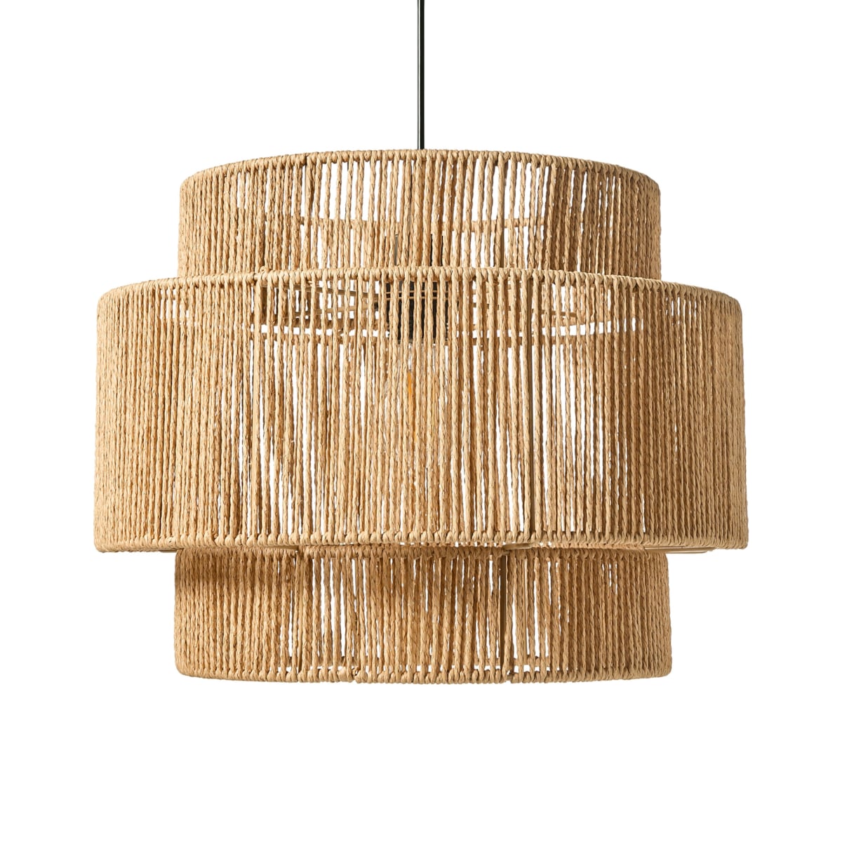 Lampa wisząca WOKIRO Papierowa plecionka Naturalny