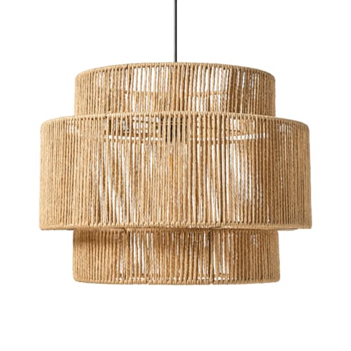 Lampa wisząca WOKIRO Papierowa plecionka Naturalny