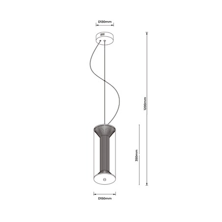 Lampa wisząca Light Prestige Aeris transparentny LED CCT 3000K/4000K/6000K (regulowana) 1 szt.
