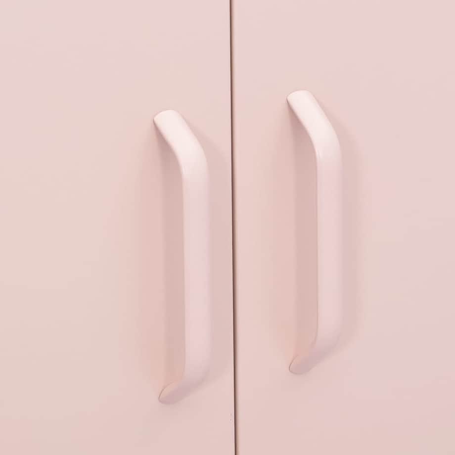 vidaXL Szafka, różowa, 80x35x101,5 cm, stalowa