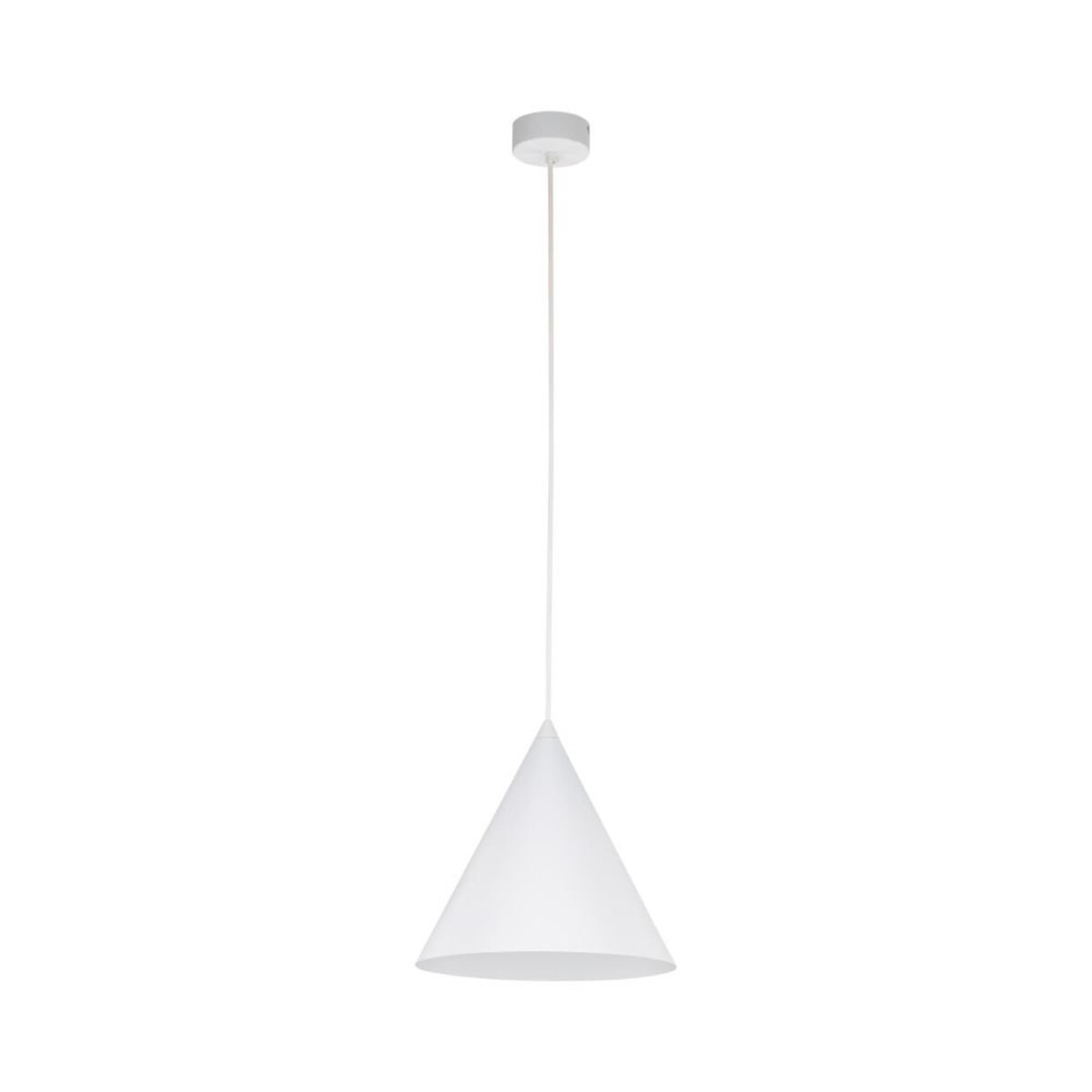 Lampa wisząca biała TK Lighting CONO WHITE 10008 E27 regulowana 160 cm minimalistyczna do salonu kuchni