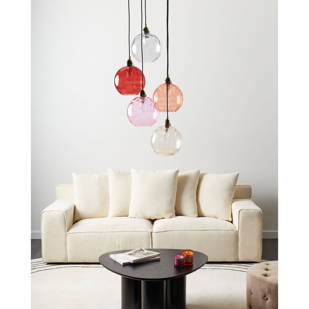 Lampa wisząca PABELLON Szkło Czerwony