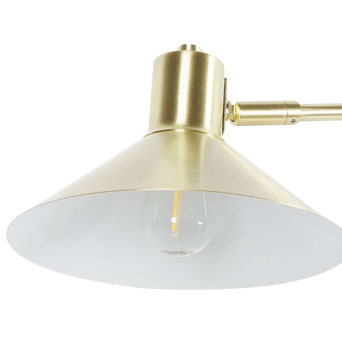 Lampa ścienna BALIEM Złoty Metal Regulowana