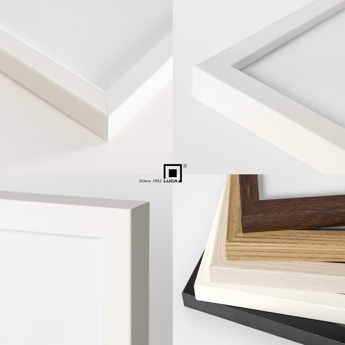 Ramka na zdjęcia 15x20 cm biała rama MDF z plexi do postawienia powieszenia klasyczna ramka