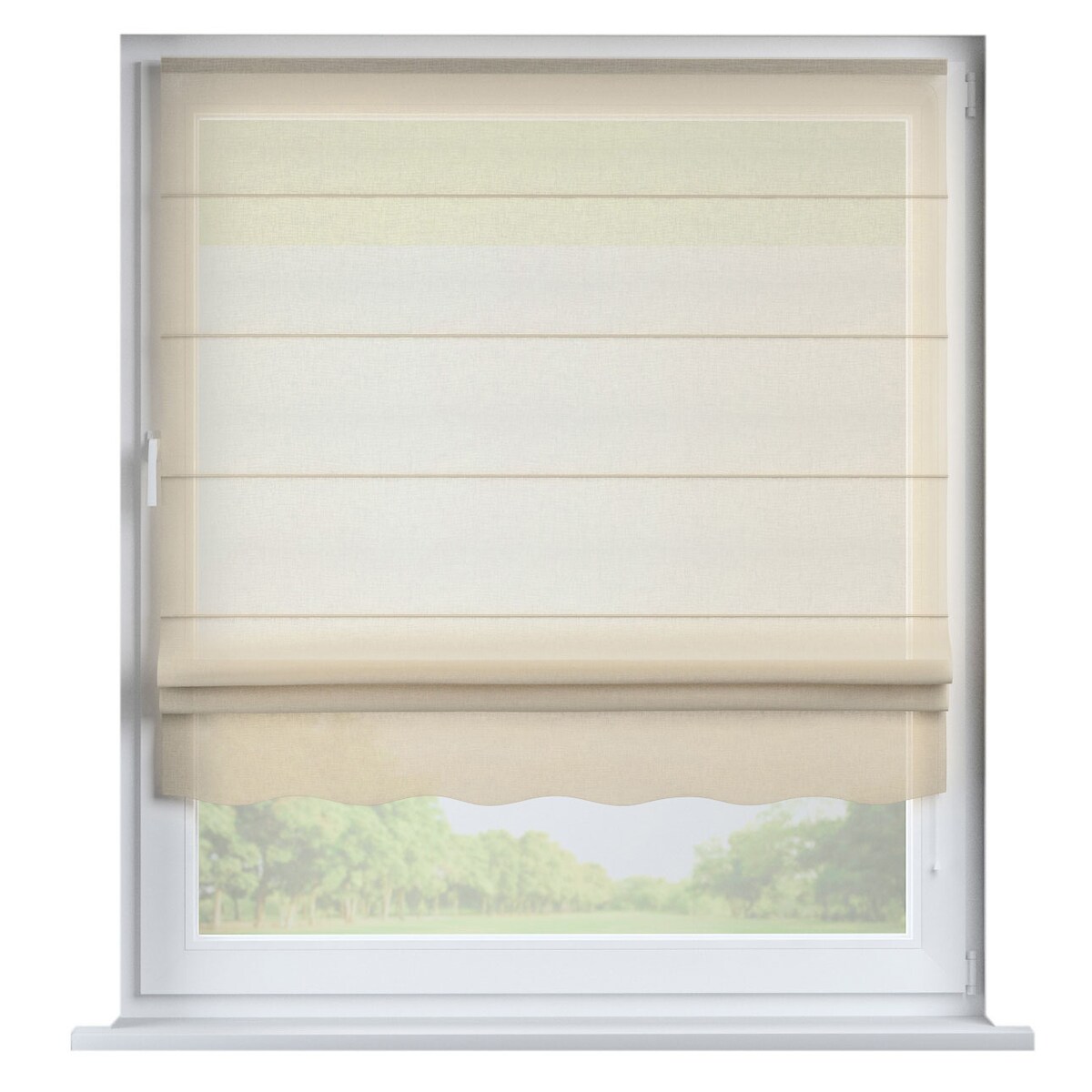 Roleta rzymska Florencja 130x170 prześwitujący beżowy