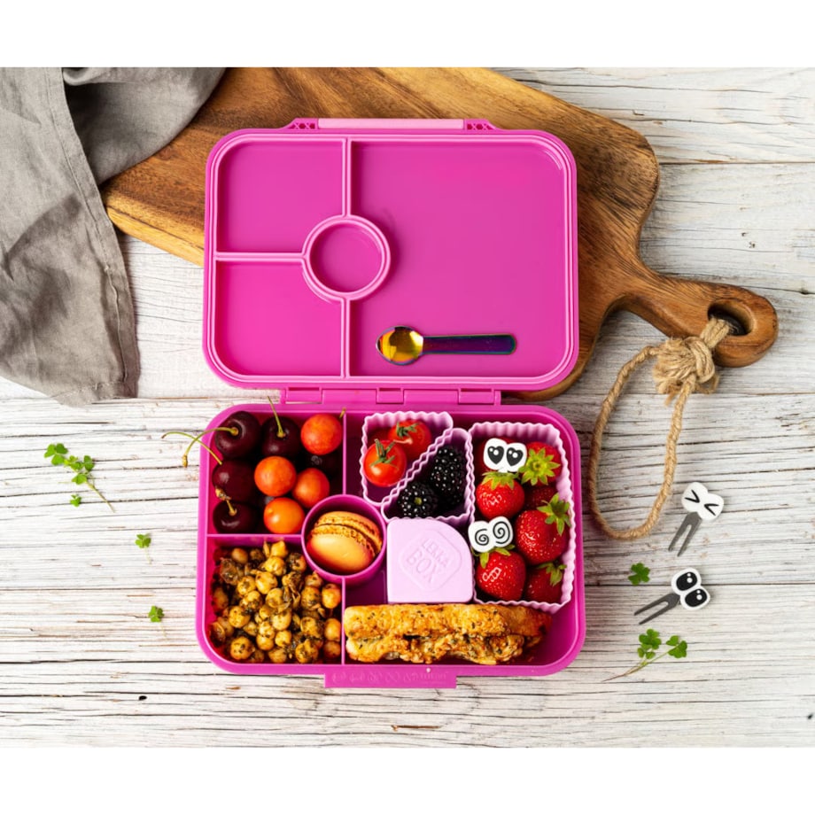 LEKKABOX CLASSIC śniadaniówka z przegródkami, Berry