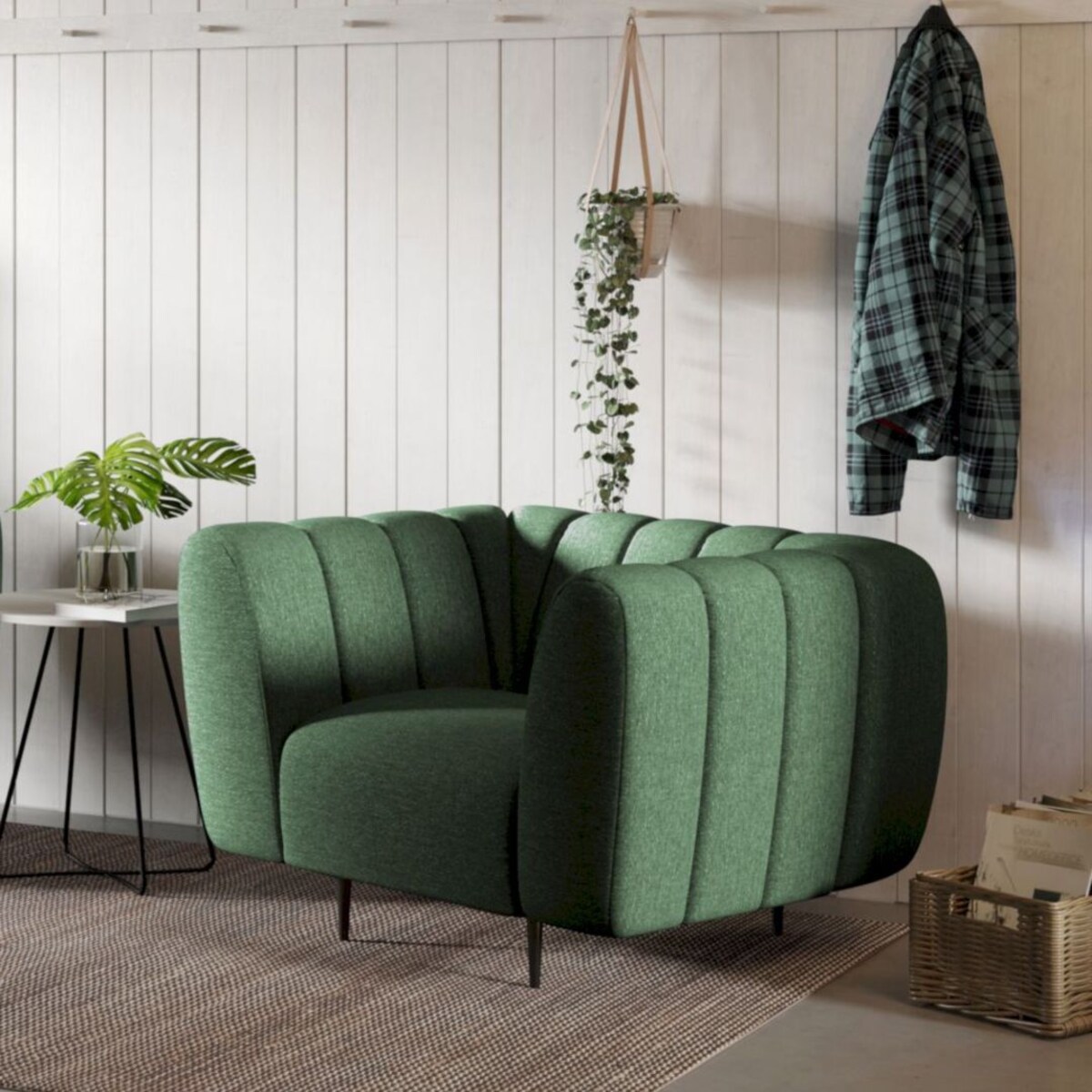 Shel Fotel - Ciemnozielony