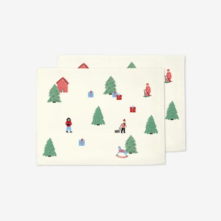 Podkładki świąteczne - Świąteczny pejzaż