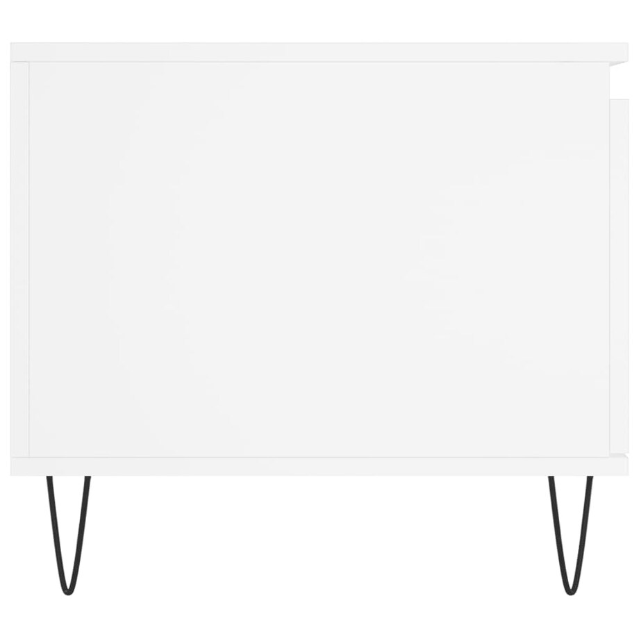 vidaXL Stolik kawowy, biały 100x50x45 cm, materiał drewnopochodny