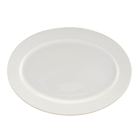 VILLA ITALIA Serwis obiadowy porcelanowy na 6 osób BARI GOLD