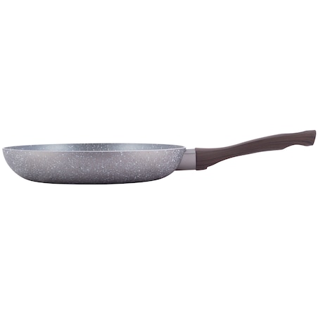 Patelnia granitowa 26cm z uchwytem imitacja drewna KAMILLE