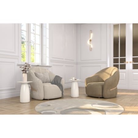 Stolik drewniany różne kolory Baobab 44, kolor biały ral