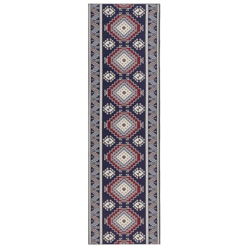 Dywan 60 x 200 cm niebiesko-czerwony KANGAL