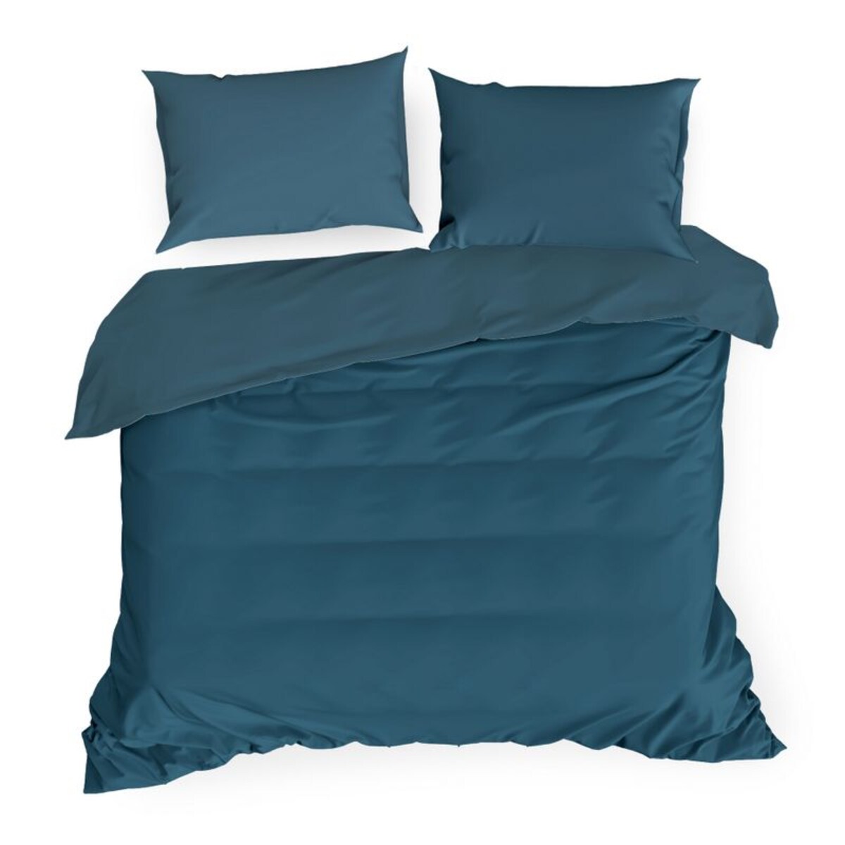 Pościel Satynowa Jednokolorowa 160 x 200 granatowa