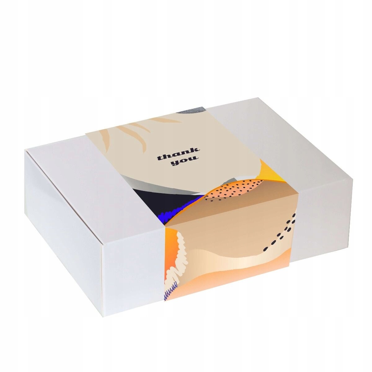 Duży BOX THANK YOU podziękowanie upominek dla chrzestnych rodziców świadków