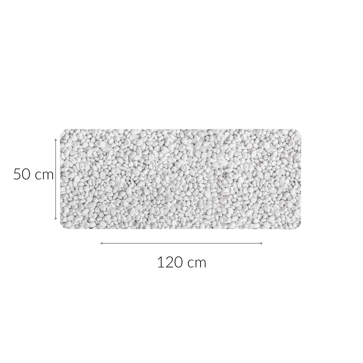 Podłużna mata łazienkowa ze wzorem, 50 x 120 cm