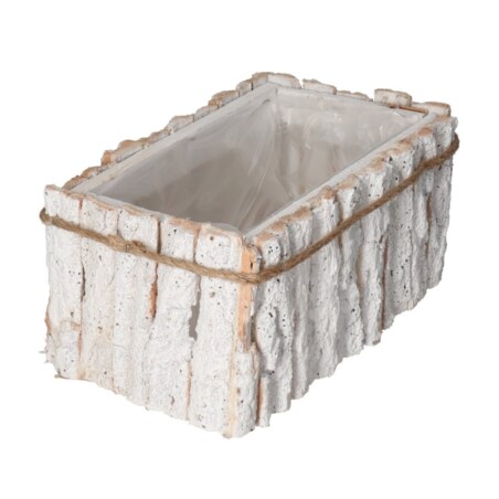 Doniczka Osłonka Drewniana Duża Kora Korytko Doniczki