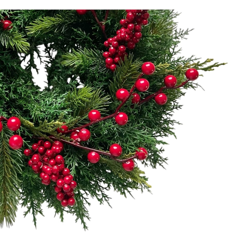 Wianek świąteczny wieniec BOŻE NARODZENIE ozdobny 35 cm na drzwi