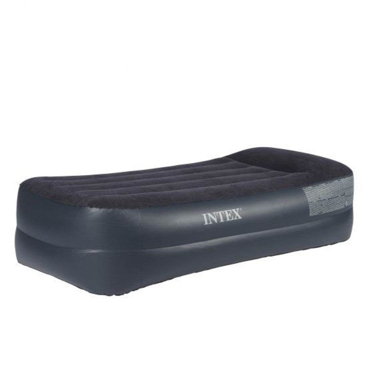 Materac welurowy z pompką 191x99x42 cm INTEX