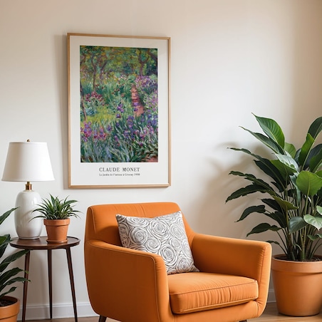 plakat monet le jardin 50x70