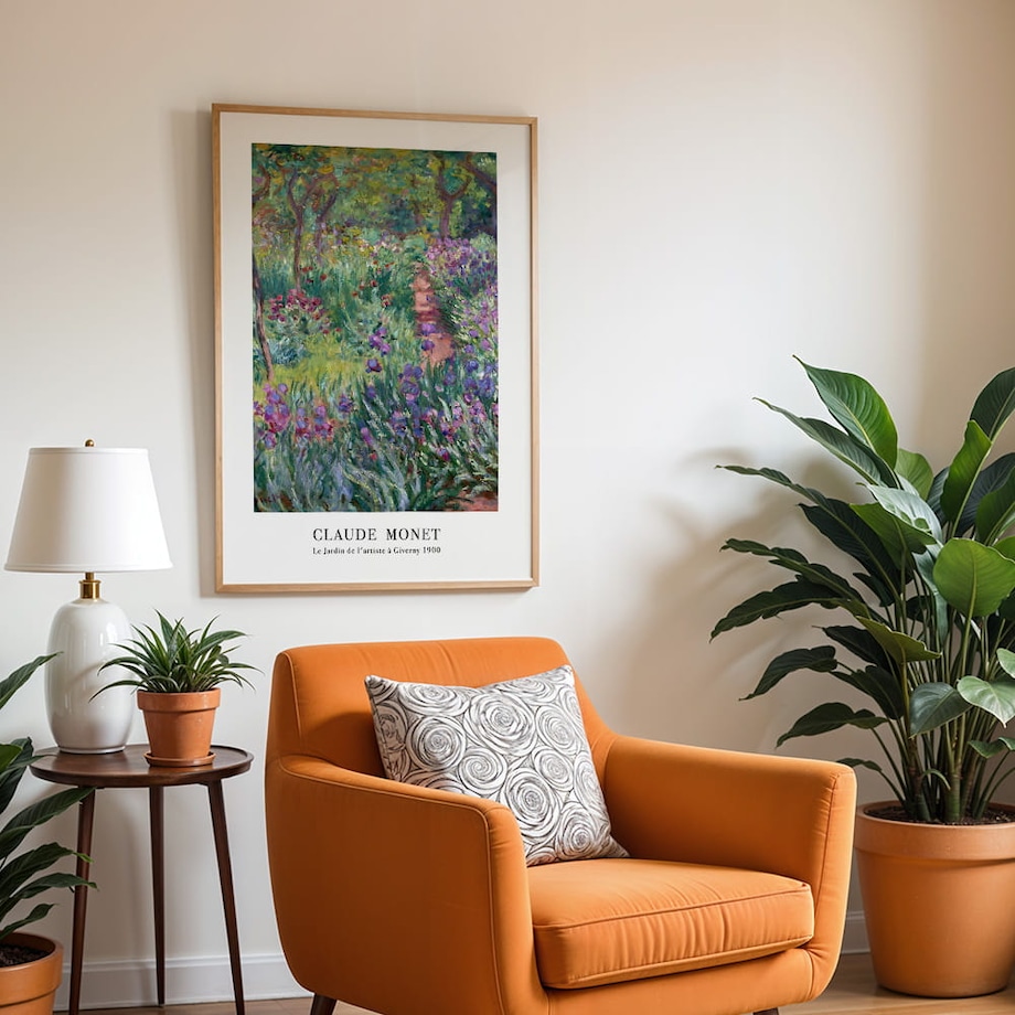 plakat monet le jardin 50x70