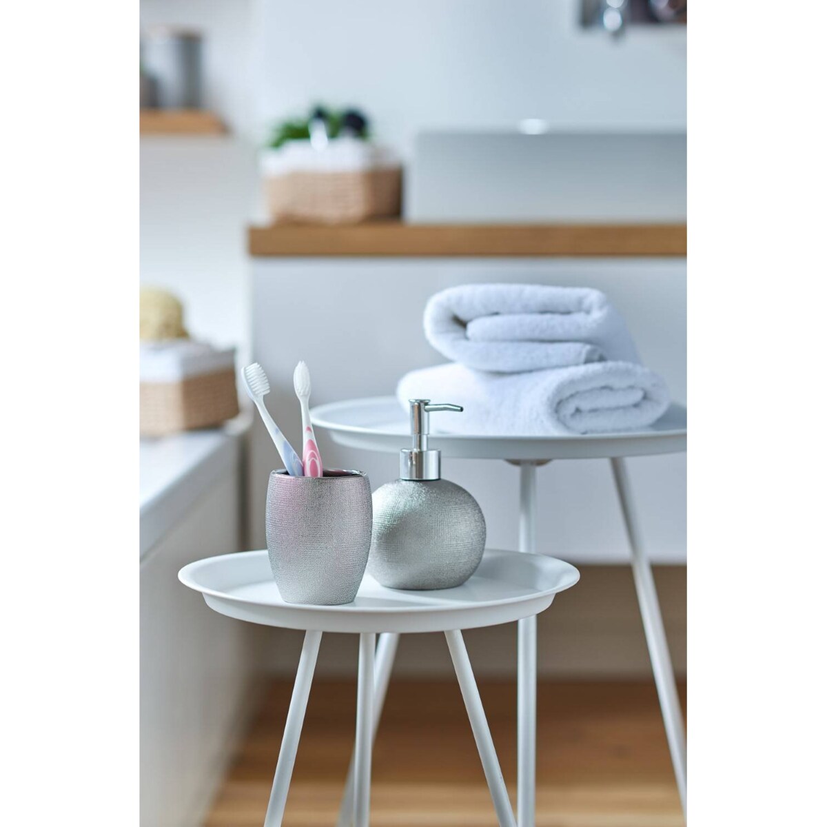 Stolik okolicznościowy, okazjonalny - metalowy pomocnik, Ø 30 cm, ZELLER