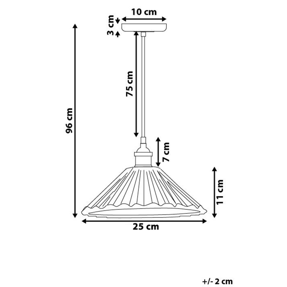 Lampa wisząca COLORADO Szkło Przezroczysty
