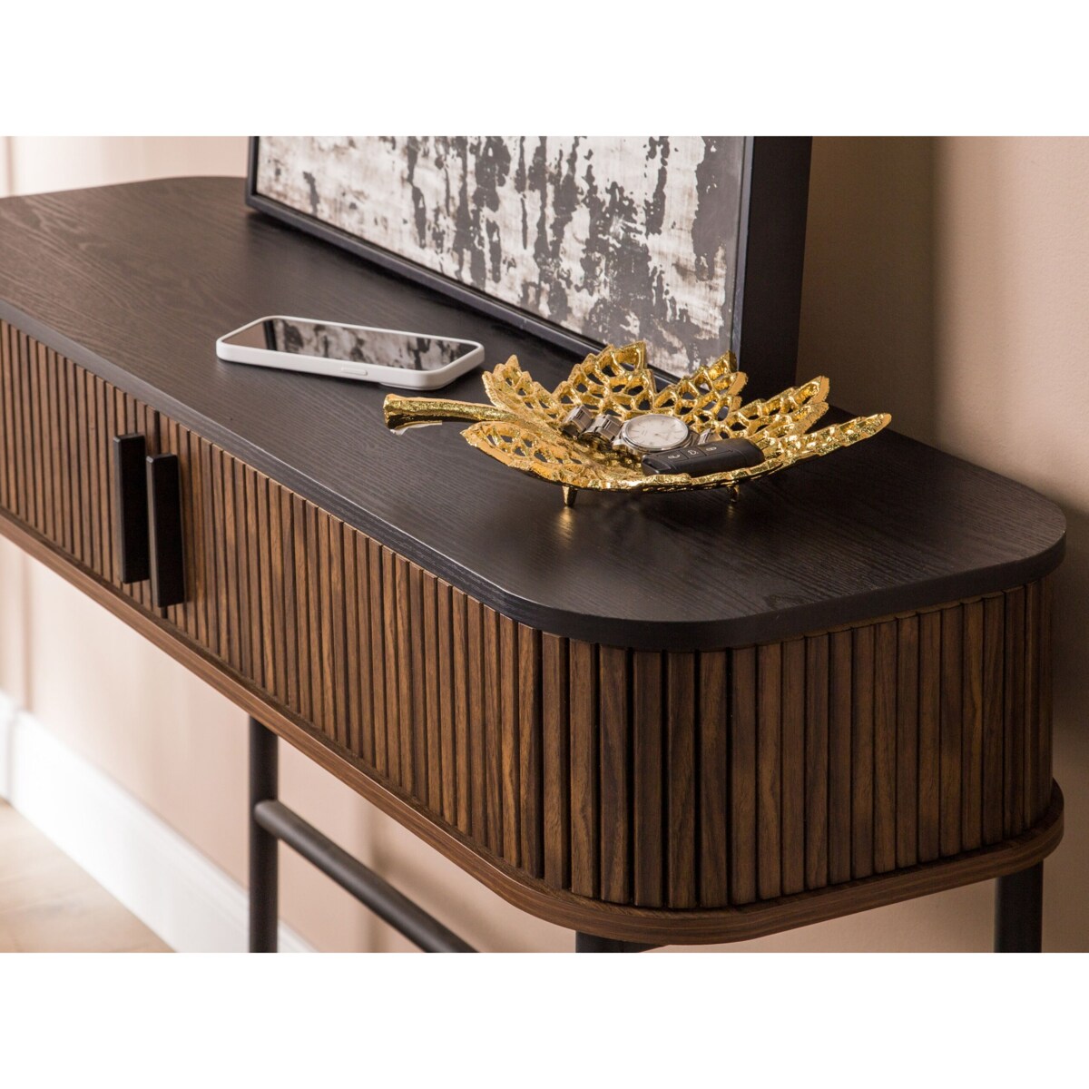 Zestaw 3 pater dekoracyjnych liść klonowy złoty PEMALI