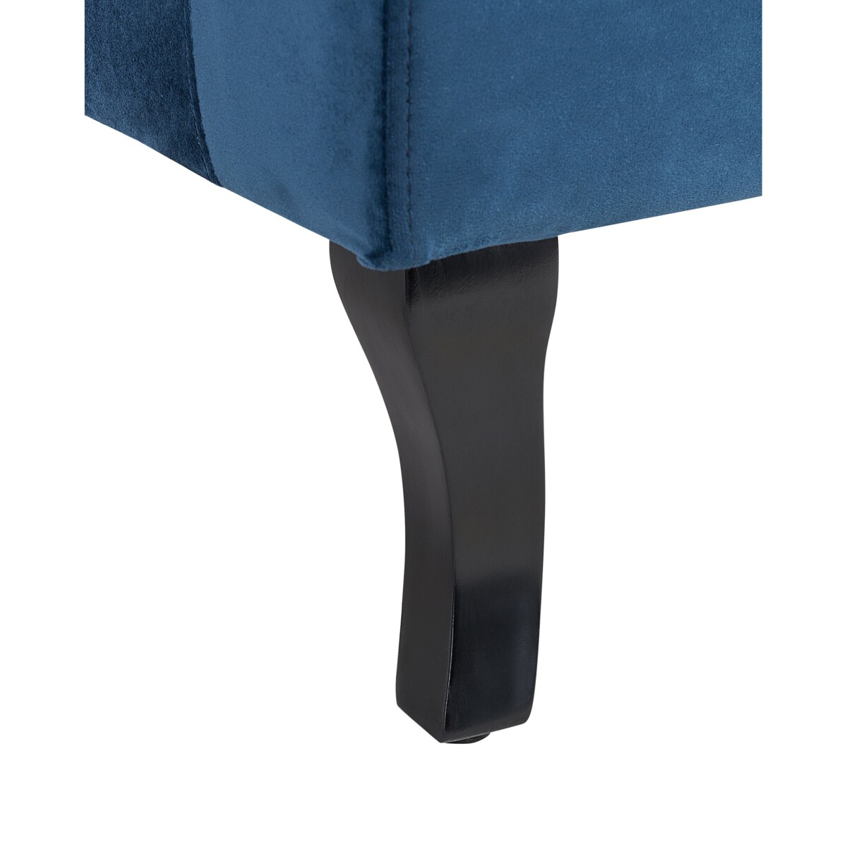 Fotel uszak welurowy niebieski ALTA