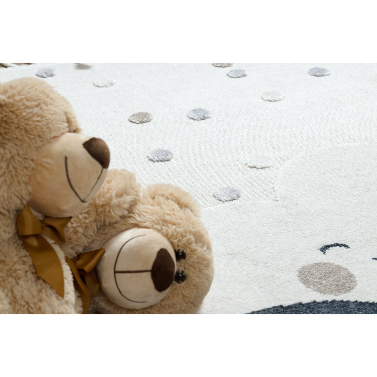 Dywan YOYO EY78 biały / beż - Chmurka, 160x220 cm