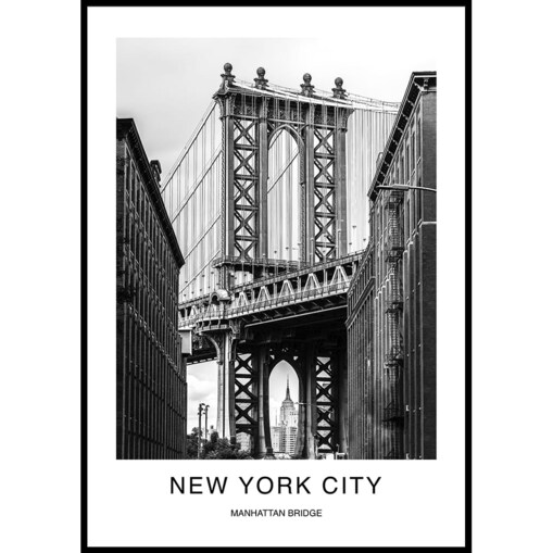 plakat manhattan bridge new york usa - nowy jork 50x70 cm