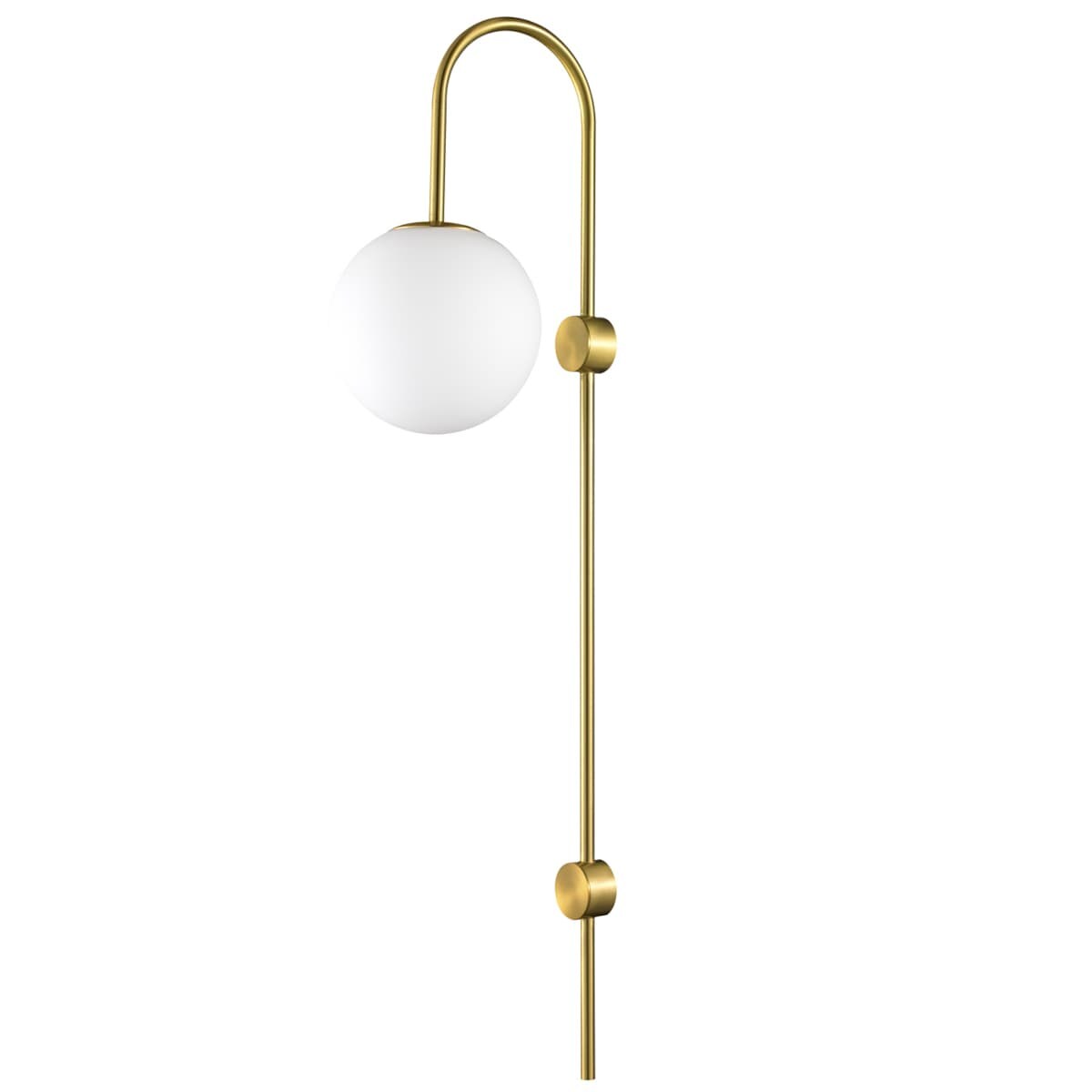 Ścienna lampa DANTE ST-F075 Step ball metal szkło mleczne złota biała