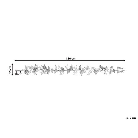 Girlanda 150 cm MARBELLA 150 cm Pomarańczowy