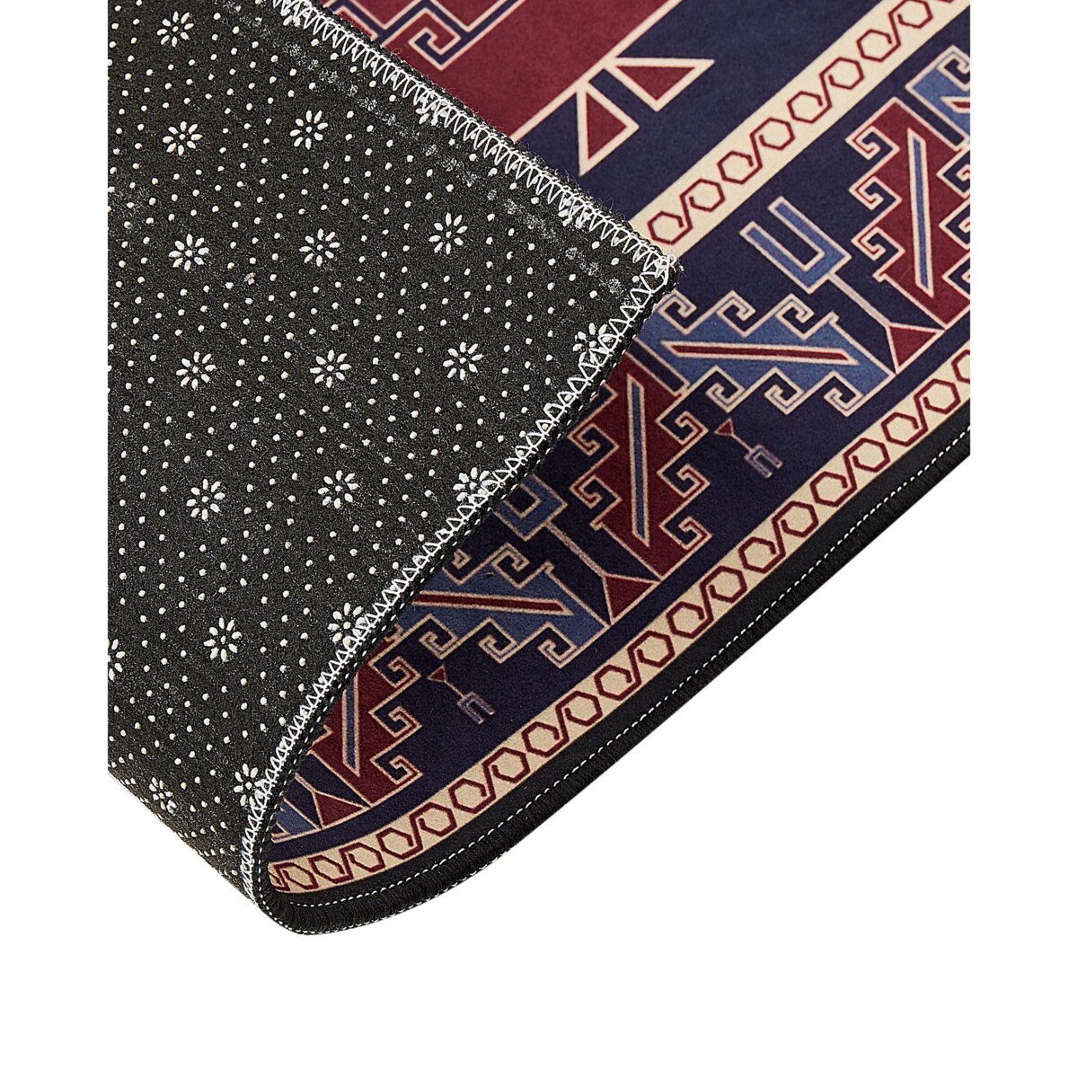 Dywan 60 x 200 cm niebiesko-czerwony KANGAL