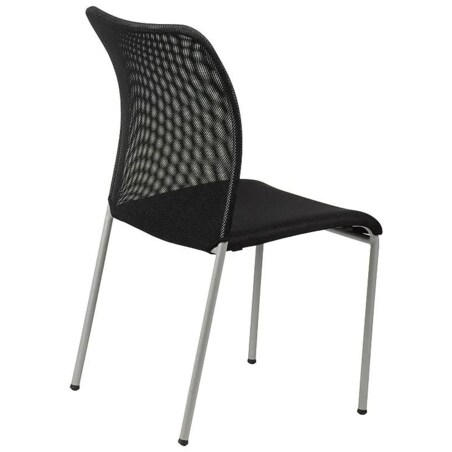 Krzesło biurowe HN-7502 czarne/aluminium