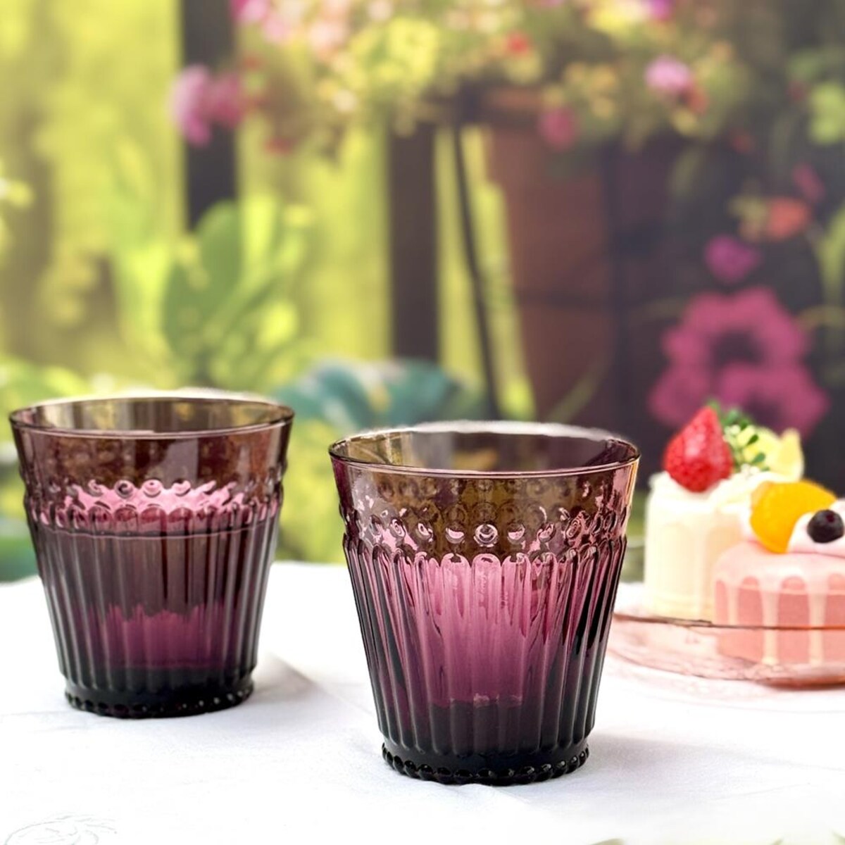 VILLA ITALIA Szklanka purpurowa 250 ml MISTE