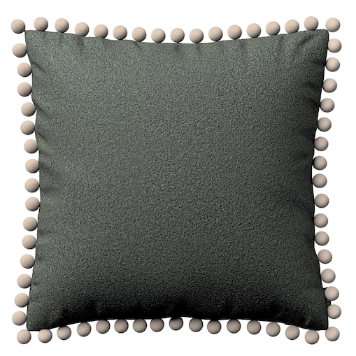 Poszewka Wera na poduszkę 45x45 ciemno szara bukla