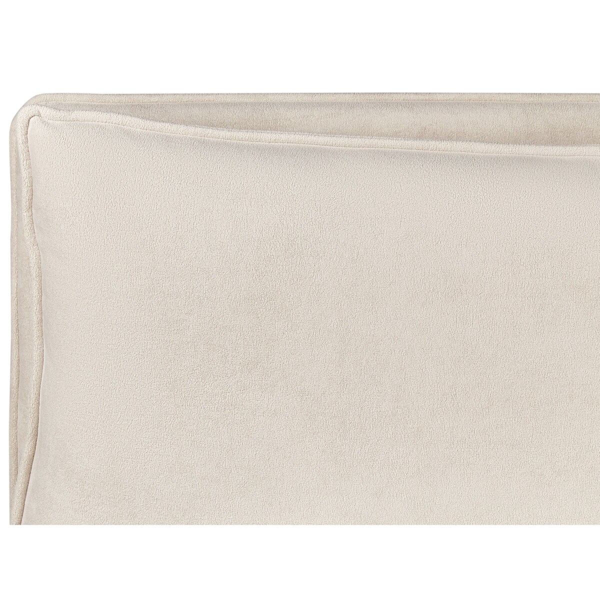 Łóżko z pojemnikiem 180 x 200 cm jasnobeżowe BAJONNA